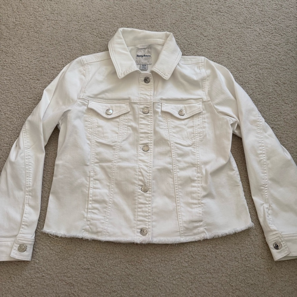 Tommy Bahama Women’s White Denim Jacket